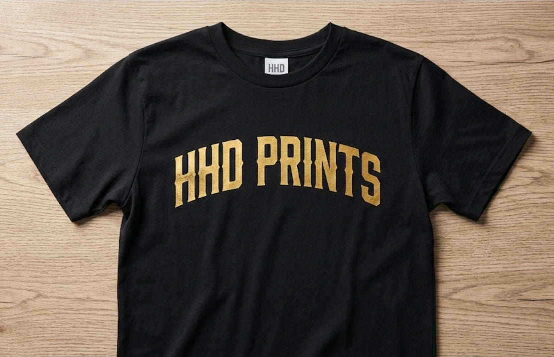 Custom Vinyl T-Shirt – Flock, 3D, Glitter, Puff & More